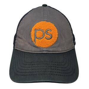 PS Promoshop.Inc Snapback Trucker Hat Black One Size Adjustable Mesh Back